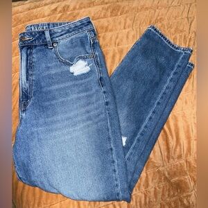 American Eagle distressed Mom Jean